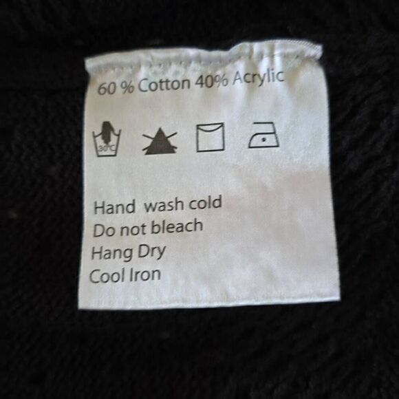 Muche et Muchette "Angel"Black long cardigan, NWT O/S - Picture 9 of 9